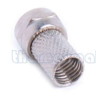 Crimp On F Connector Plug for RG6 RG6/U Coaxial Cable  
