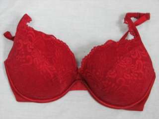 NEW CACIQUE RED LACE PLUNGE BRA sz 44DD  