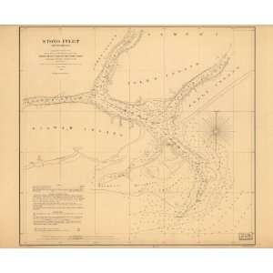  1862 Civil War map of South Carolina, Stono River