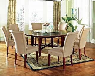 NEW Steve Silver Avenue 72 Round Wooden Dining Table w/ 8 Chairs 