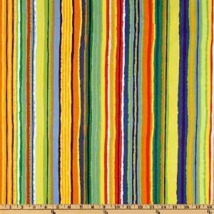  44 Wide Folklorico Vallarta StripeCitrus Fabric By The 