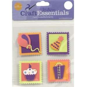    Craft Essentials Birthday Stamps Card Embell.