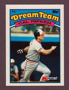 1989 Topps Kmart CAL RIPKEN JR #15 Dream Team Baltimore Orioles  