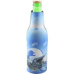  Detroit Lions Light Blue Neoprene Bottle Coozie Sports 