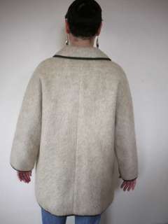 Vintage 1960s Gorgeous LODEN FREY Calw GERMAN MOHAIR Wool Swing COAT 
