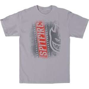  Spitfire Banned Skateboard T Shirt [Small] Silver Sports 