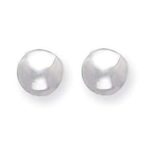  Sterling Silver 11mm Button Earrings QE3497 Jewelry
