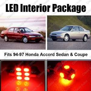  Honda Accord RED Interior LED Package (6 Pieces 