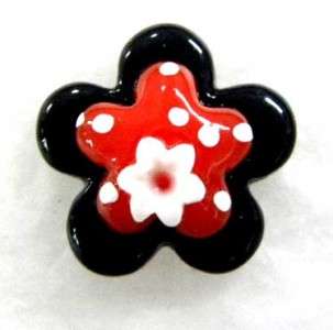 24 PCS UPICK STAR FLOWER SWISS DOT FLATBACK DECOR B1309  