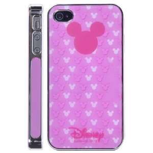  Pink Lovely Cartoon Mouse Head Hard Case for iPhone 4S 
