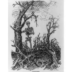   war devastation,c1916,Cartoon drawing by Cesare,c1916