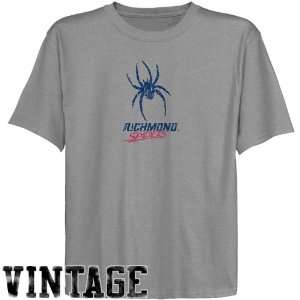 Richmond Spiders Youth Ash Distressed Logo Vintage T shirt  