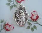catholic medal st dominic of rosary st anne virgin mary