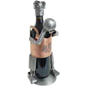  Basketball Wine Bottle Holder H&K Steel Sculpture