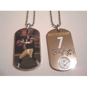  Steeler Quarter Back Roethlisberger Dog Tag Sports 