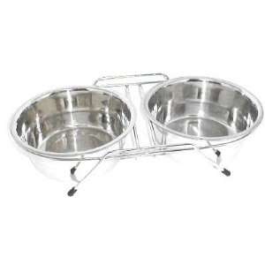  2 Quart Size Stainless Steel Double Diner