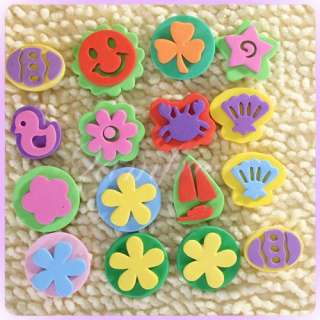 100 pcs Assorted Foam Stamps Stampers for paint or ink  
