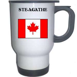  Canada   STE AGATHE White Stainless Steel Mug 