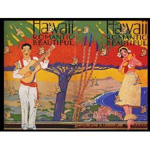 HAWAII DANCE ROMANTIC BEAUTIFUL VACATION TRAVEL TOURISM SMALL VINTAGE 
