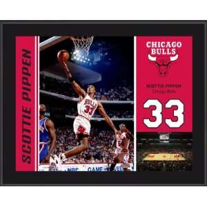  Scottie Pippen Sublimated 10x13 Plaque  Details Chicago 