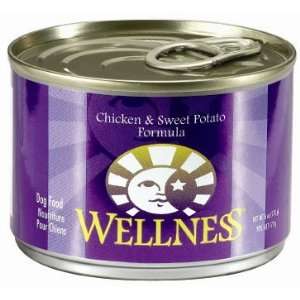  Wellness Chicken and Sweet Potato Canned Dog Food 6OZ 24 
