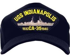 Baseball Cap Navy USS Indianapolis CA 35 92389  