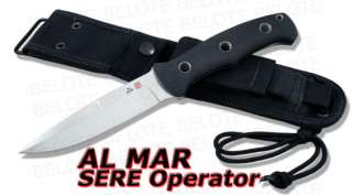 Al Mar SERE Operator Fixed Blade w/ Nylon Sheath SRO V  