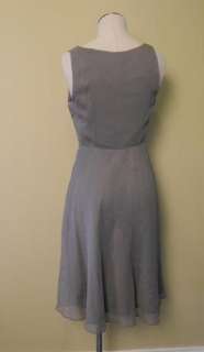 JCrew Evie Silk Chiffon Dress 0 $198 graphite special occasion  