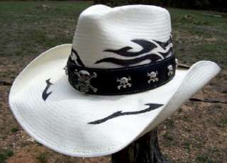   /Bullhide NIGHT LIFE SHANTUNG PANAMA Western Straw Cowboy Hat NWT