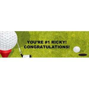  Golf Personalized Banner Standard 18 x 61 Health 