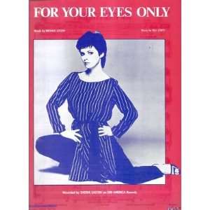  Sheet Music For Your Eyes Only Sheena Easton 204 