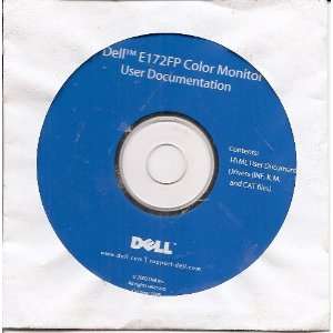   Dell E172FP Color Monitor User Documentation CD ROM 