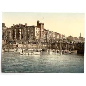   Victorian Photochrom Bridlington Quay The Harbour