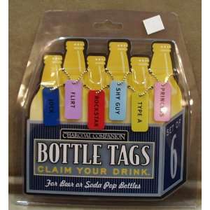 Charcoal Companion Claim Your Drink Bottle Tags  Kitchen 