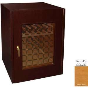   ww 80 Bottle Wine Cellar   Glass Doors / Whitewash Cabinet Appliances