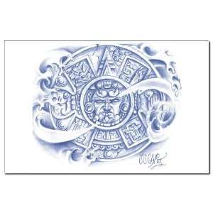  Aztec Calendar Mexican Mini Poster Print by  