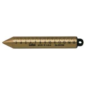   Plumb Bob with Graduated Inch Millimeters and Centimeters, Solid Brass