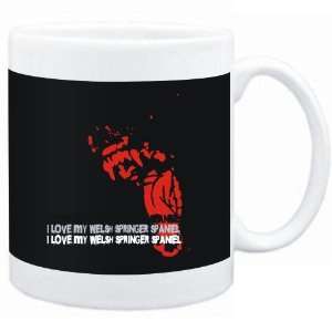   Mug Black  I love my Welsh Springer Spaniel  Dogs