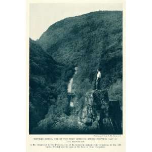   Newcomb Mountain New Hampshire Ravine   Original Halftone Print