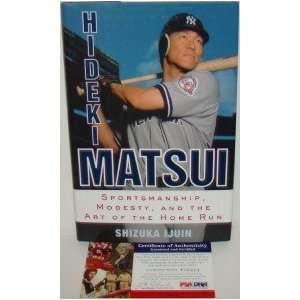  Hideki Matsui SIGNED Hardcover Book YANKEES PSA Sports 
