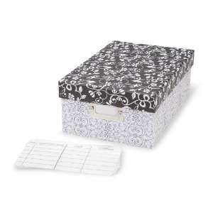   and Flower Photo Storage Box, Black and White Arts, Crafts & Sewing