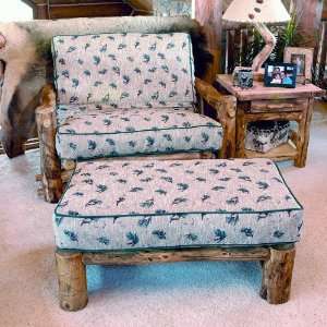 Aspen Mountain Log Chair and a Half 