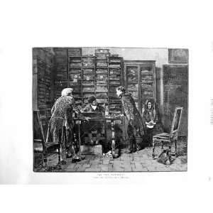   1886 Aranda Fine Art NotaryS Men Meeting Table Chairs