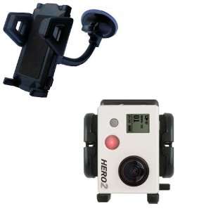   Windshield Holder for the GoPro Hero 2   Gomadic Brand Electronics