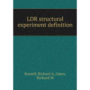   experiment definition Richard A.,Gates, Richard M Russell Books