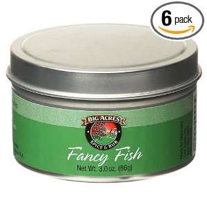 Big Acres Fancy Fish Spice & Rub, Tins (Pack of 6) Bachelors  
