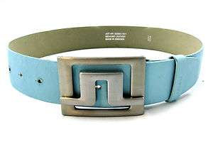 New J. LINDEBERG Sweden Blue Leather Belt 29 30   MSRP $195  
