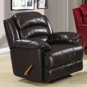  Leather Wall Recliner in Bark