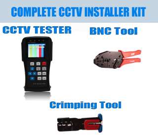 CCTV PTZ/Video/Lan Tester+RG11/45+RG59 BNC TOOL Set  