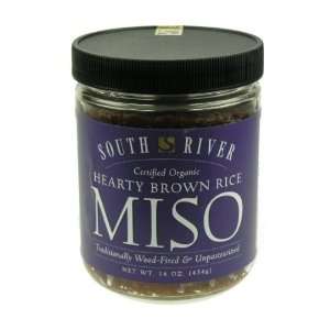 SOUTH RIVER ORGANIC HEARTY BROWN RICE W. BLACK SOYBEANS MISO 1 LB 